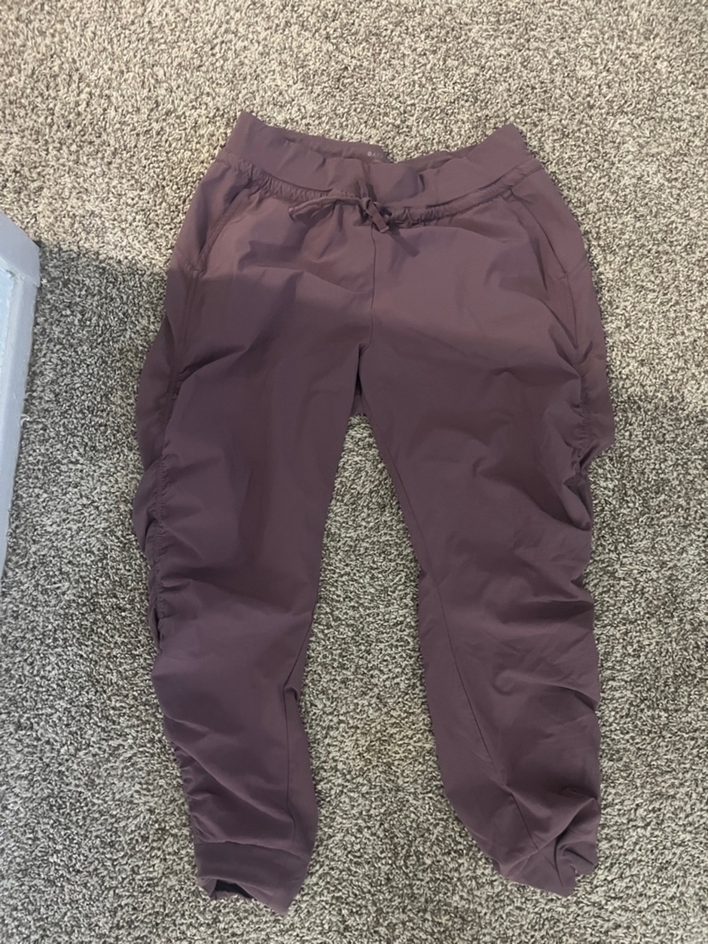 Athleta Plum Ruched Side Joggers - Plum